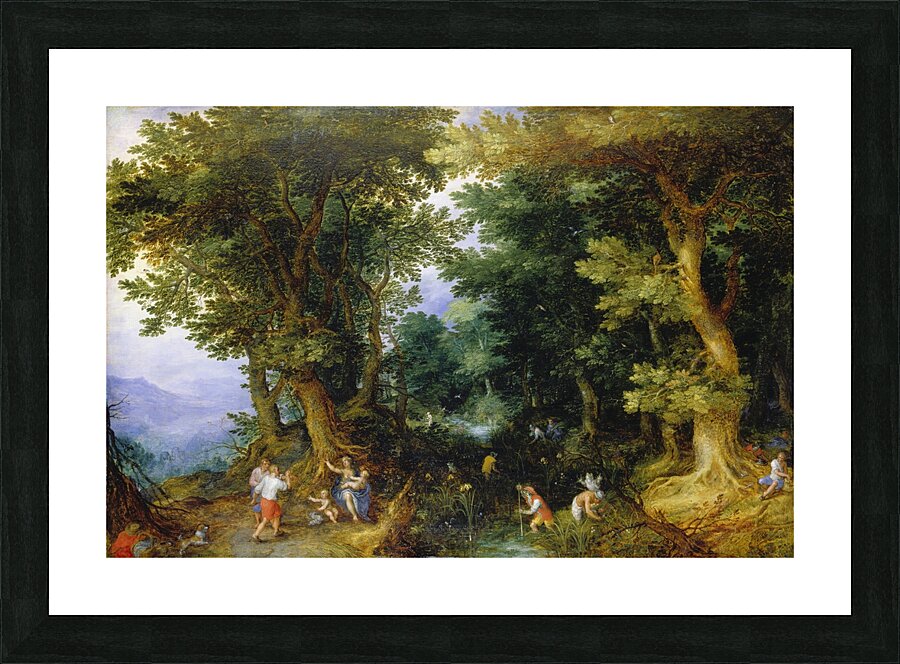 The Mocking of Latona [1601] by Jan Brueghel The Elder [1568–1625] Picture Frame print