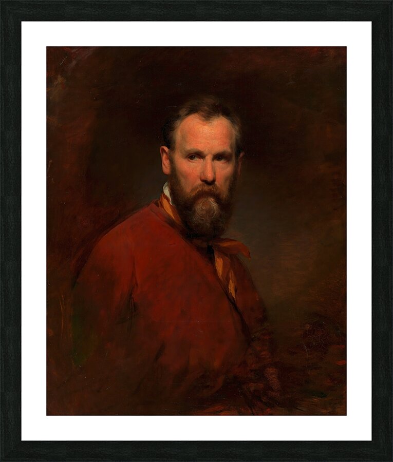 Selbstbildnis Friedrich von Amerling [1855] by Friedrich von Amerling [1803–1887] Picture Frame print