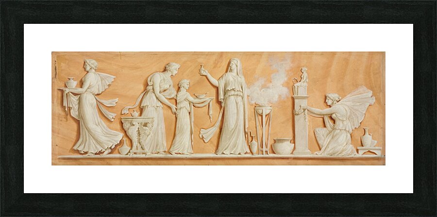 Overdoor Painting II [1790s] by Pierre Rousseau [1751–1829] Picture Frame print