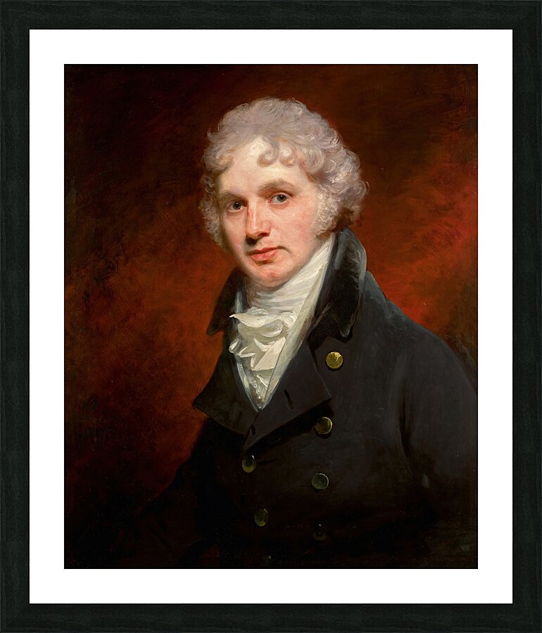 Portrait Of Charles Small Pybus [1803] by Sir William Beechey [1753–1839] Picture Frame print