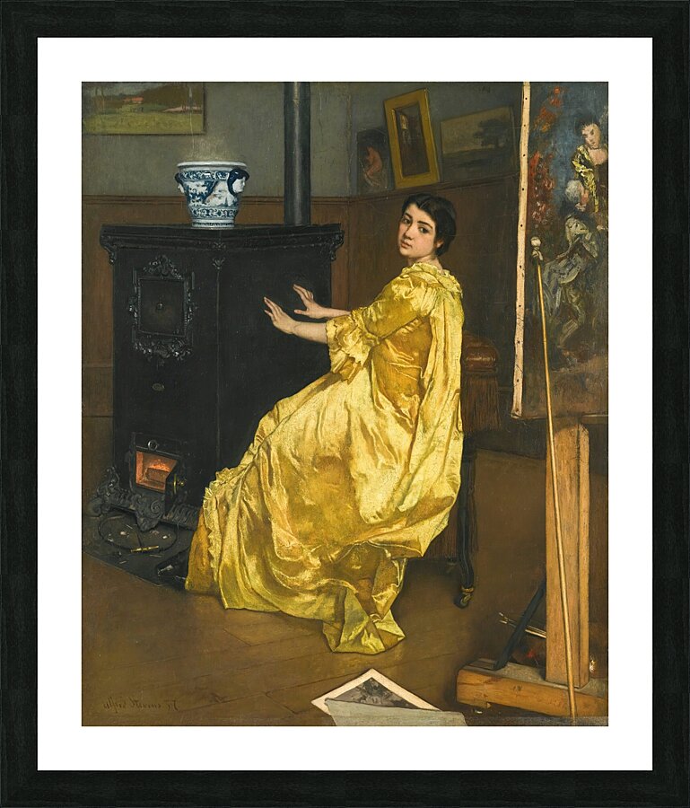 Dans l’atelier. Le repos du modèle [1857] by Alfred Stevens [1823–1906] Picture Frame print