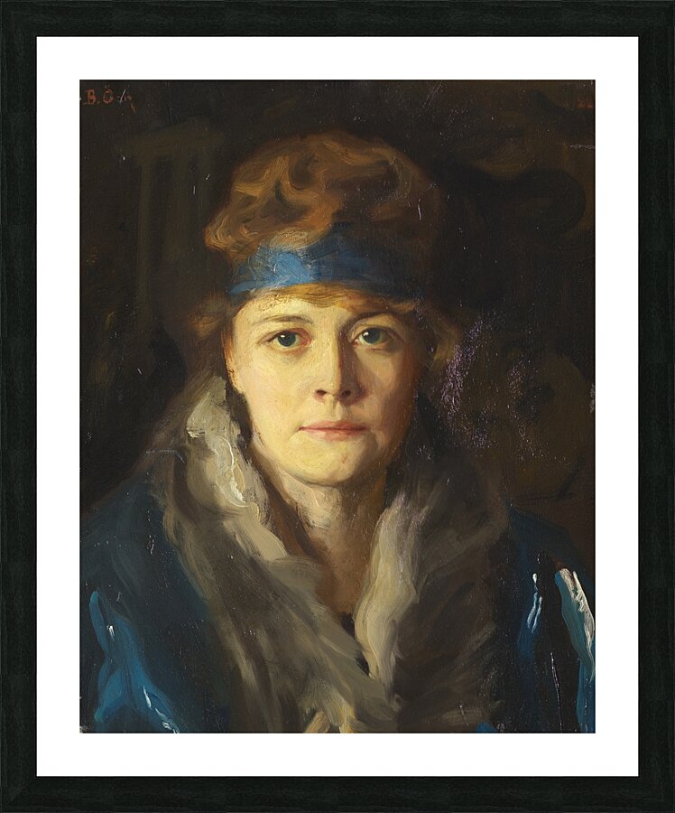 Baroness d’Estournelle de Constant [1922] by Bernhard Österman [1870–1938] Picture Frame print