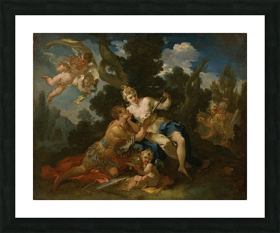 Rinaldo and Armida [1720–1750] by Michele Rocca [1666–ca. 1751] Picture Frame print