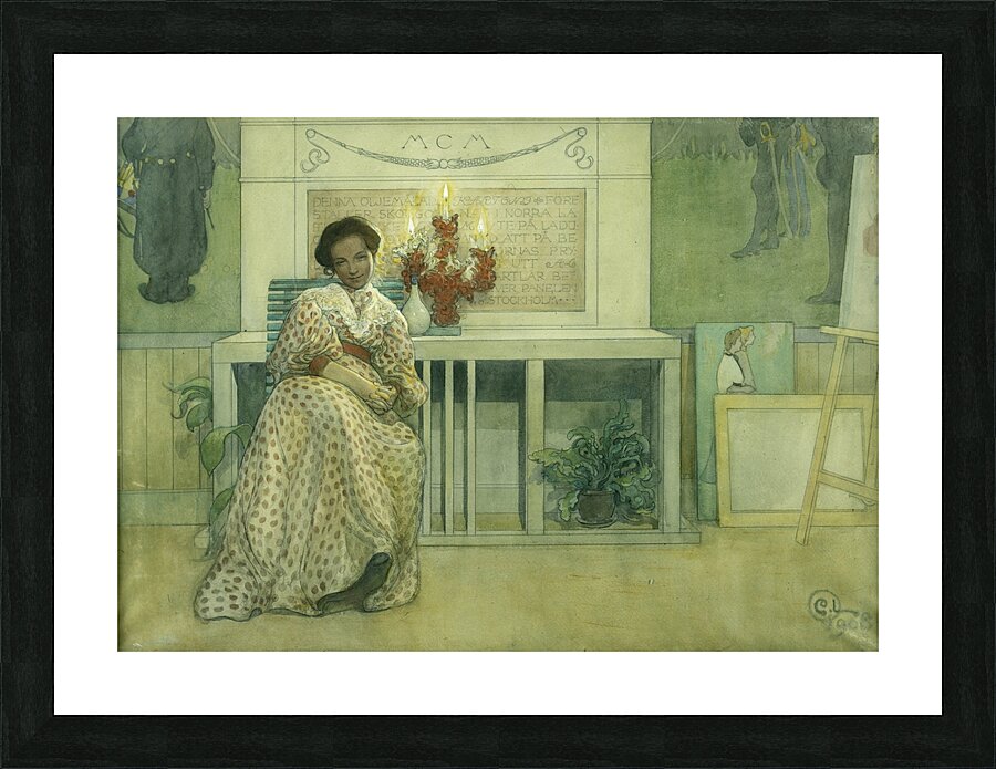 After The Prom [1908] by Carl Larsson [1853–1919] Picture Frame print