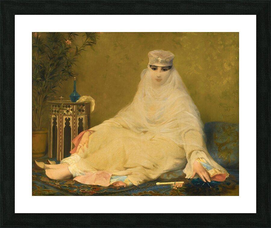 A Lady Of Smyrna [1874] by Eugène Verdyen [1836–1903] Picture Frame print
