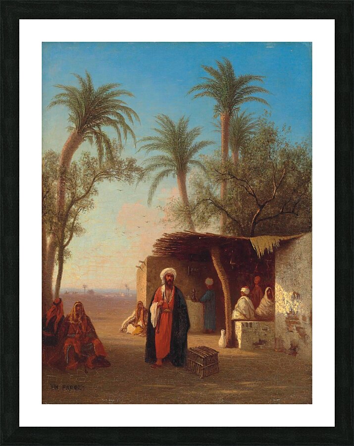 Village in the desert. Algeria by Charles Théodore Frère [1814–1888] Picture Frame print