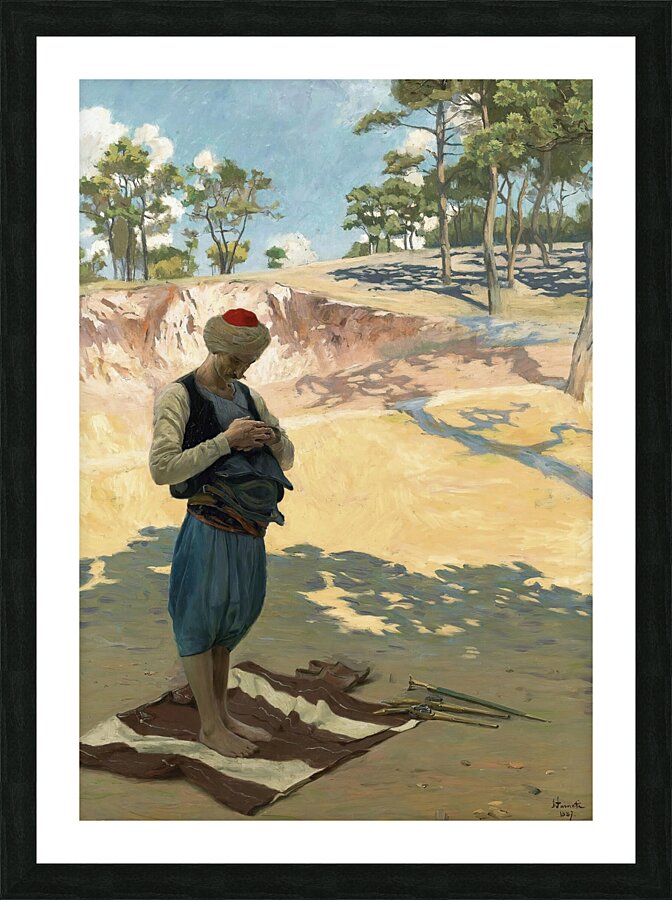 Praying by Stefano Farneti [1855–1926] Picture Frame print