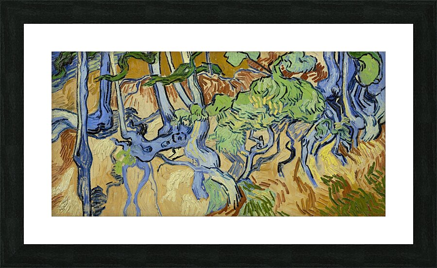 Tree–roots by Vincent van Gogh [1853–1890] Picture Frame print