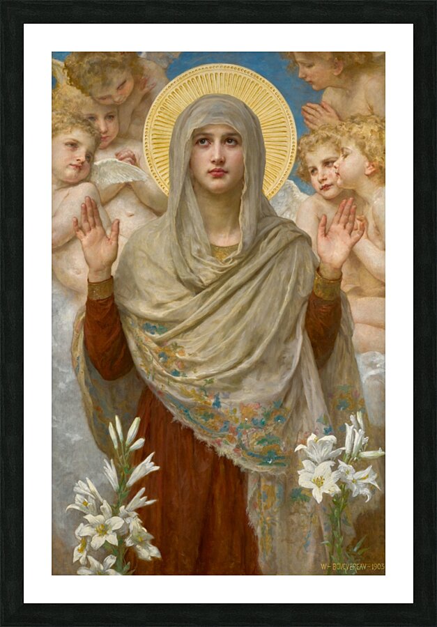 Ora Pro Nobis [1903] by William Bouguereau [1825–1905] Picture Frame print