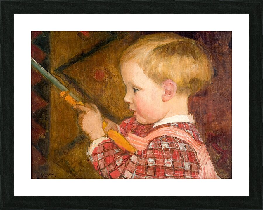 Heikki Taavetti [circa 1898] by Venny Soldan–Brofeldt [1863–1945] Picture Frame print