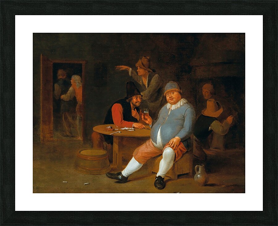A Tavern Interior With Peasants by Pieter Harmensz. Verelst [1618–1668] Picture Frame print
