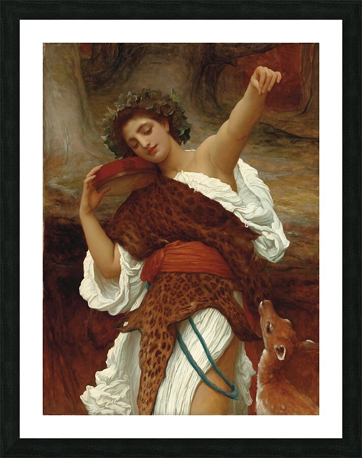 Bacchante by Frederic Leighton [1830–1896] Picture Frame print