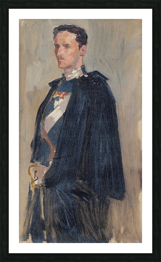 Skecth for the Portrait of Prince Carl [1890–1895] by Albert Edelfelt [1854–1905] Picture Frame print