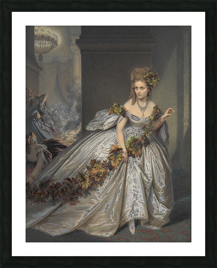 La Frayeur [1861–64] by Pierre–Louis Pierson [1822–1913] Picture Frame print