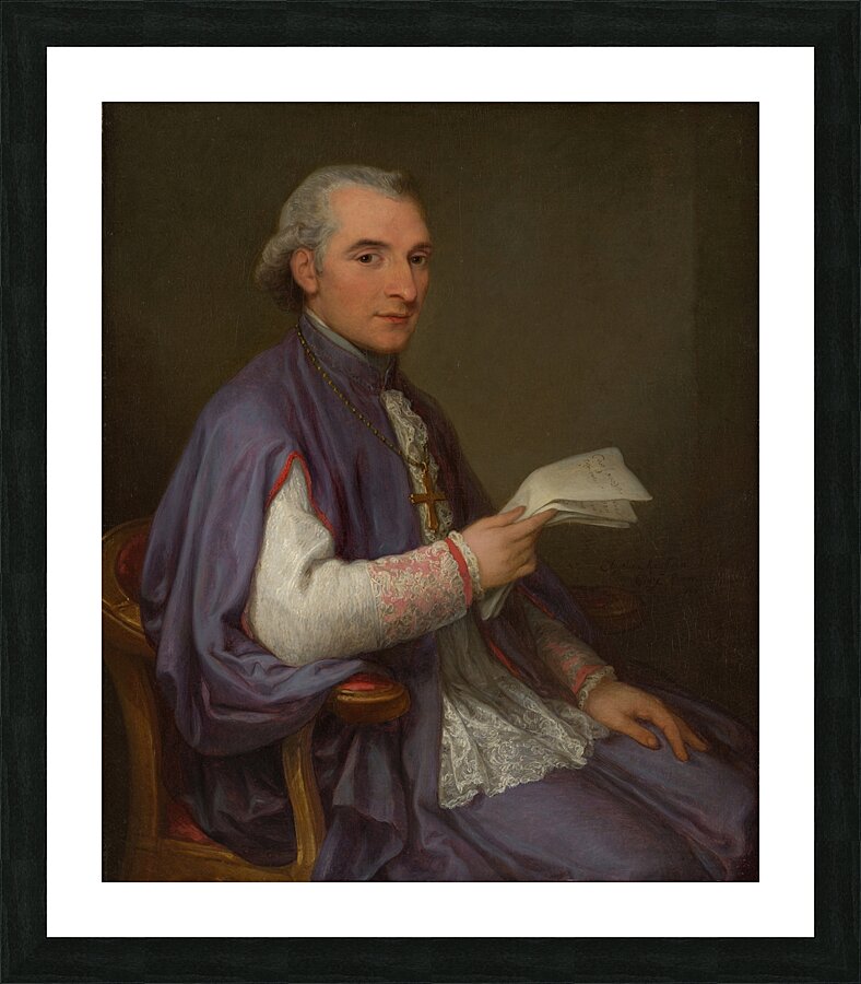 Monsignor Giuseppe Spina [1756–1828] [1798] by Angelica Kauffmann [1741–1807] Picture Frame print