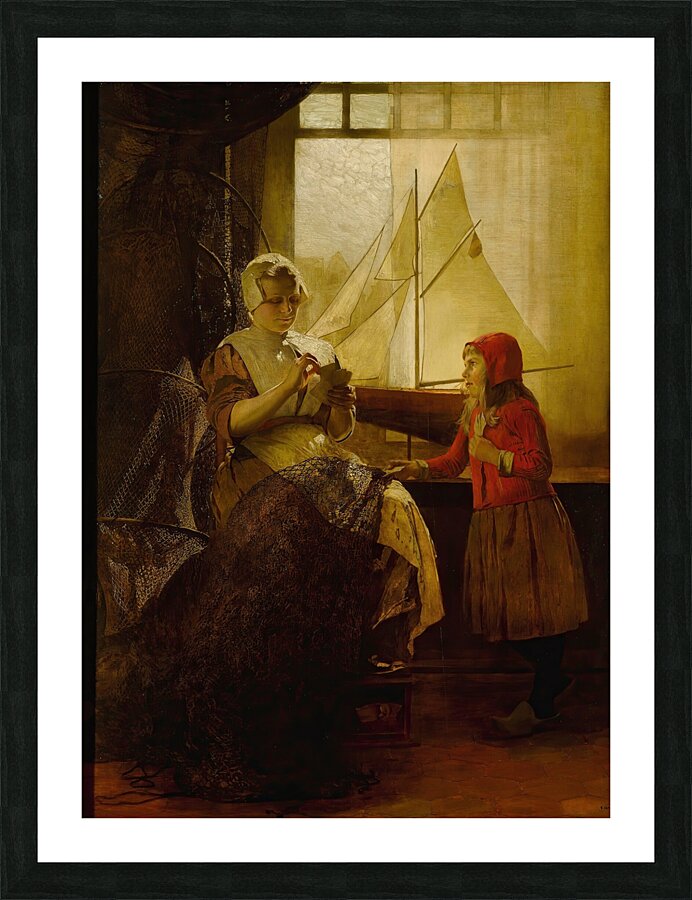 The Card Game by Eduard Charlemont [1848–1906] Picture Frame print