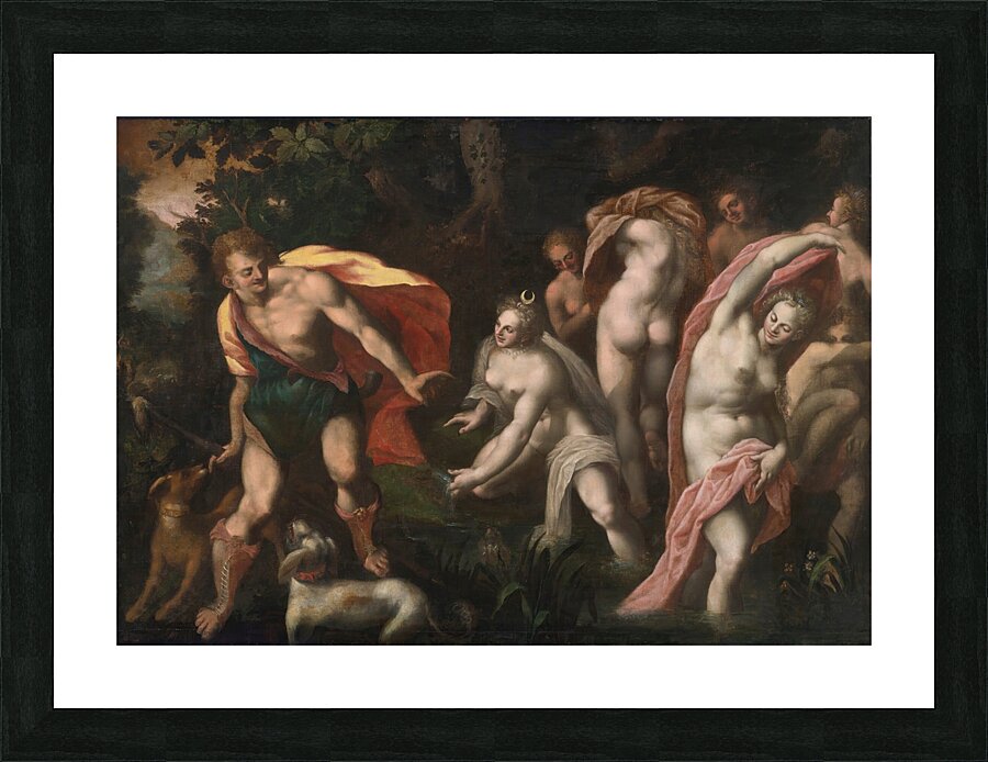 Diana And Acteon by Joseph Heintz The Elder [1564–1609] Picture Frame print