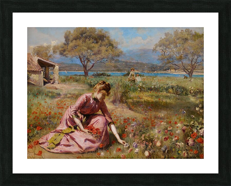 The First Spring [1890] by Julius Leblanc Stewart [1855–1919] Picture Frame print