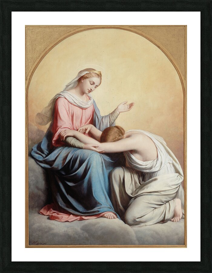 Les litanies de la Vierge [1857] by Auguste Legras [1817–1887] Picture Frame print