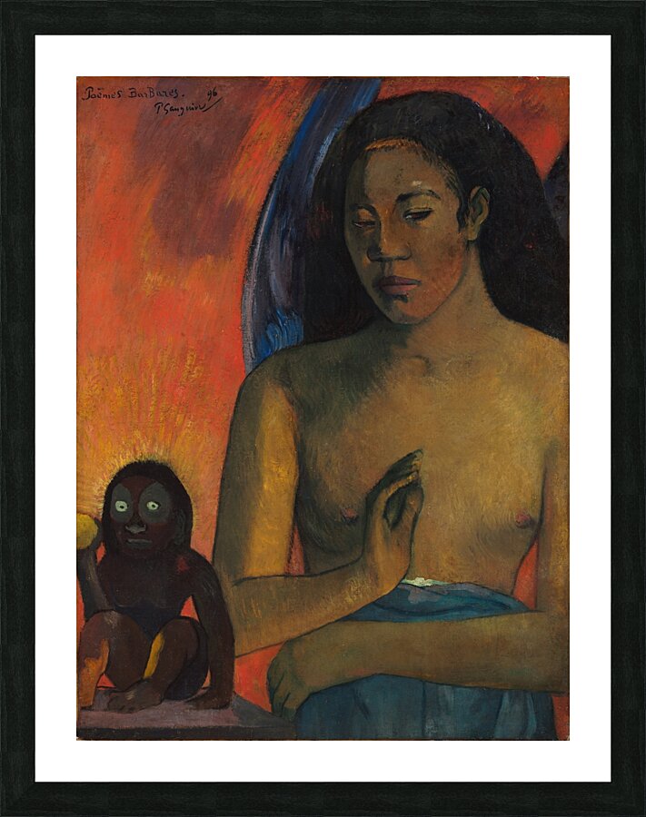 Poèmes barbares [1896] by Paul Gauguin [1848–1903] Picture Frame print