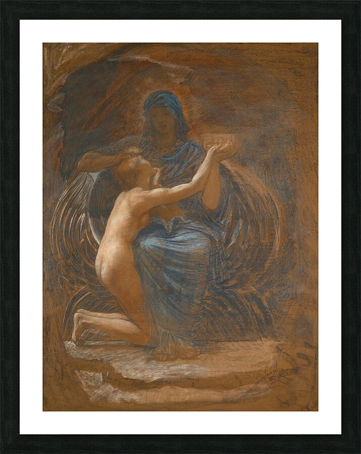 La vierge consolatrice by William Blake Richmond [1842–1921] Picture Frame print