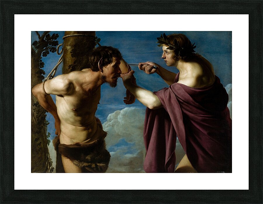 Apollo and Marsyas [1616–20] by Bartolomeo Manfredi [ca. 1580–ca. 1620] Picture Frame print
