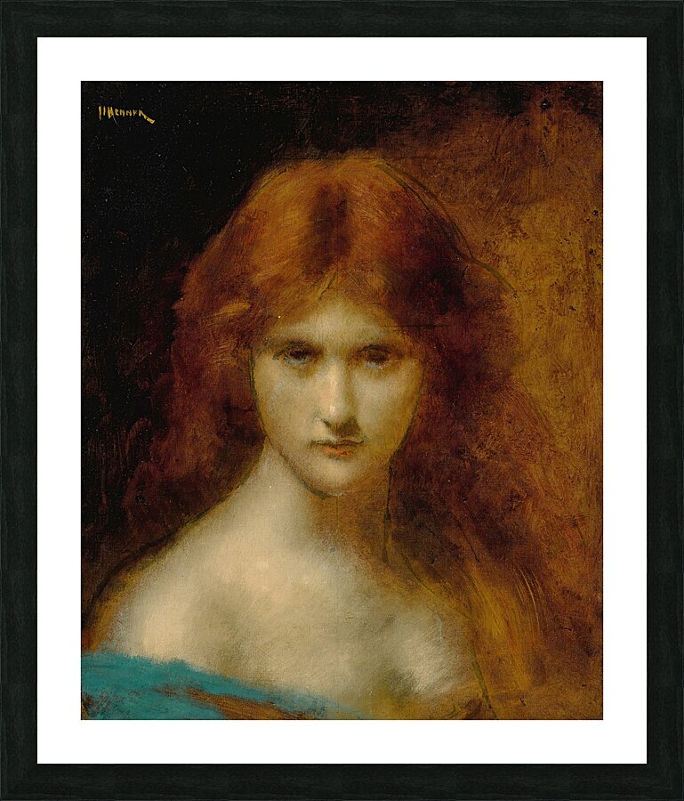 Judith by Jean–Jacques Henner [1829–1905] Picture Frame print