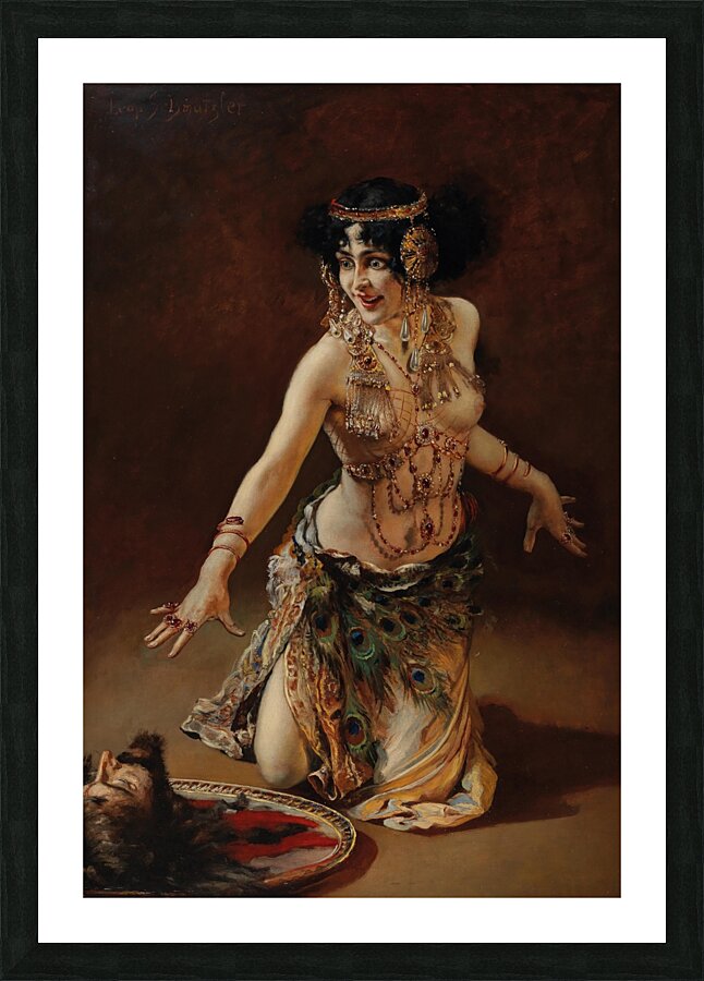 Lili Marberg as Salome [c. 1905] by Leopold Schmutzler [1864–1941] Picture Frame print