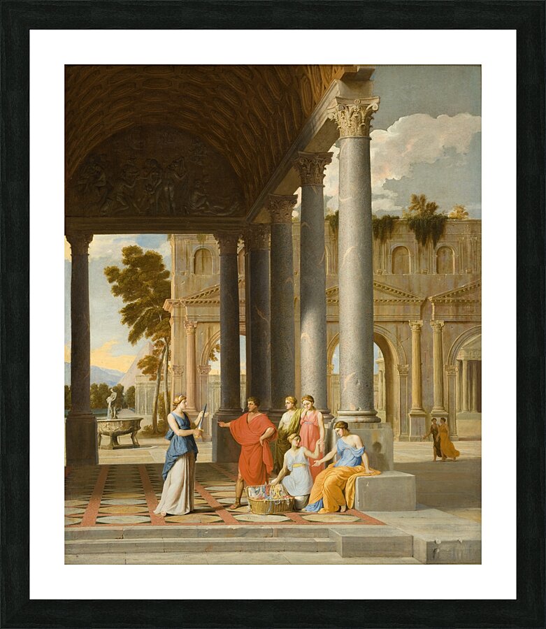 Achilles Discovered Among the Daughters of Lycomedes [circa 1640–1645] by Jean Lemaire [1598–1659] Picture Frame print