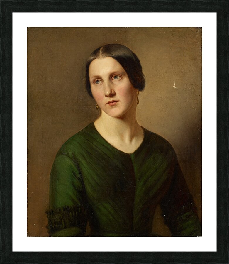 Portrait Of A Woman by Adolf Follenweider [1823–1895] Picture Frame print