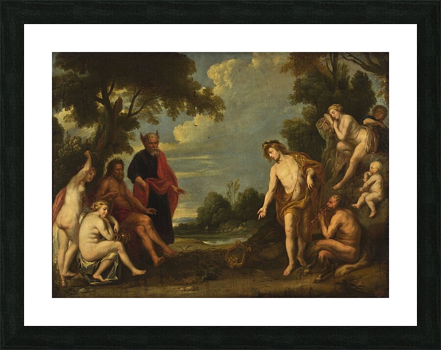 Judgement of Midas by Follower of Jacob Jordaens [1593–1678] Picture Frame print