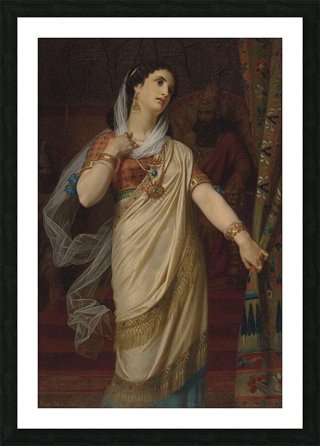 Esther [1885] by Hugues Merle [1823–1881] Picture Frame print