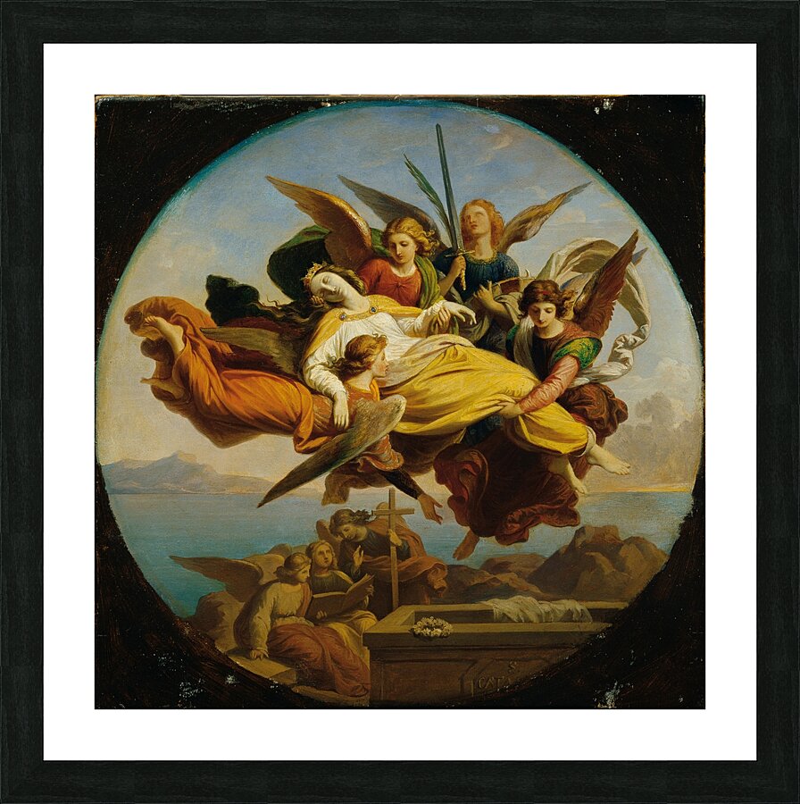 Die Heilige Katharina [1850] by Karl von Blaas [1815–1894] Picture Frame print