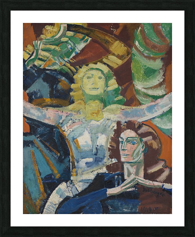 Drei Frauen. Studie by August Babberger [1885–1936] Picture Frame print