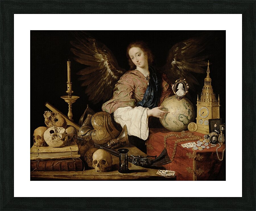 Allegory of Vanity [1632–1636] by Antonio de Pereda [1611–1678] Picture Frame print