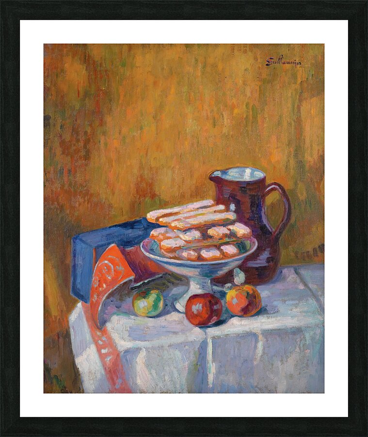 Nature Morte Aux Biscuits [circa 1910] by Armand Guillaumin [1841–1927] Picture Frame print