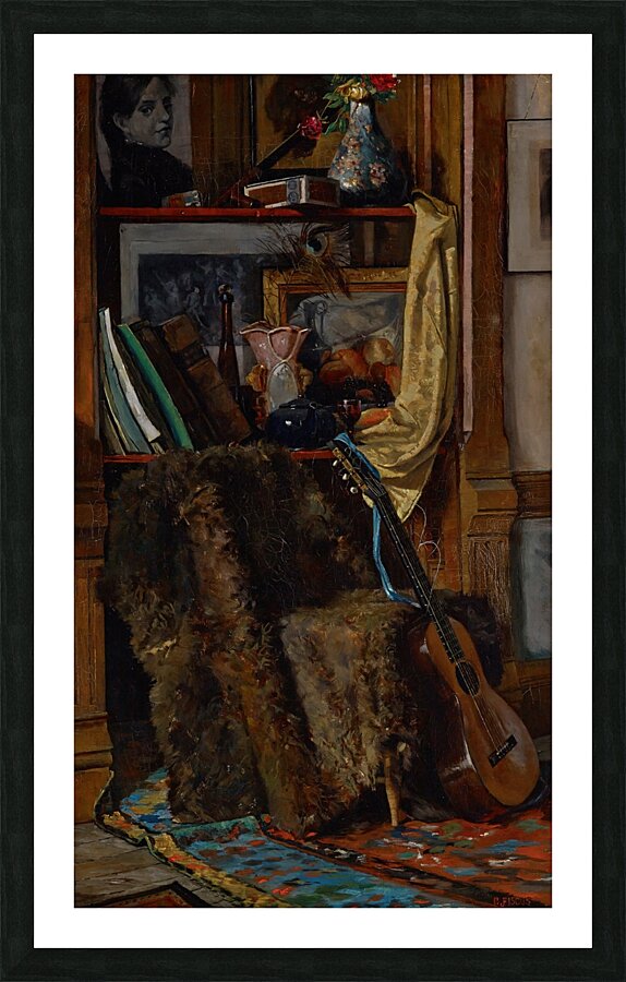 The Bachelor Boudoir [Corner of the Studio] [1883] by Charles J. Fiscus [1861–1884] Picture Frame print