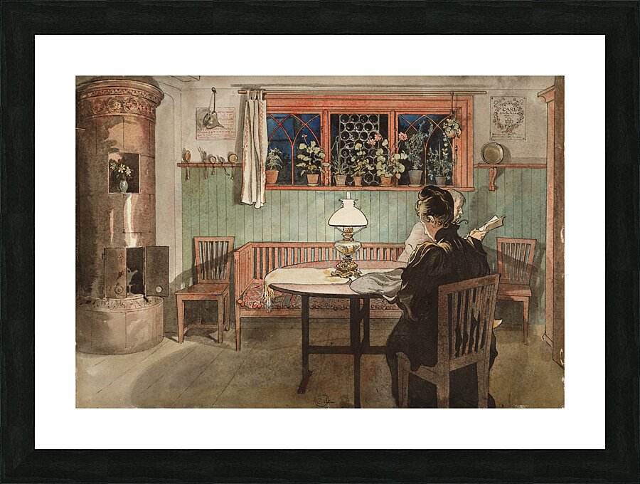 When the Children have Gone to Bed by Carl Larsson [1853–1919] Picture Frame print