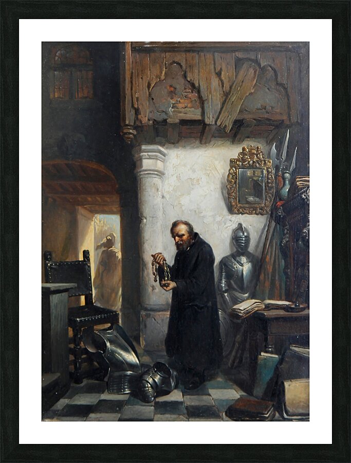 Lies The Arms Dealer by Josef Hendrik Hubert [1821–1865] Picture Frame print