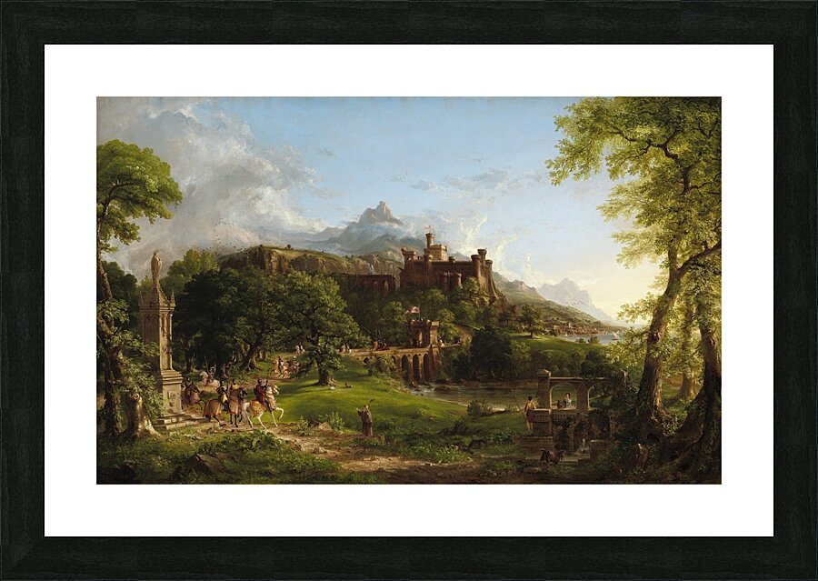 The Departure [1837] by Thomas Cole [1801–1848] Picture Frame print