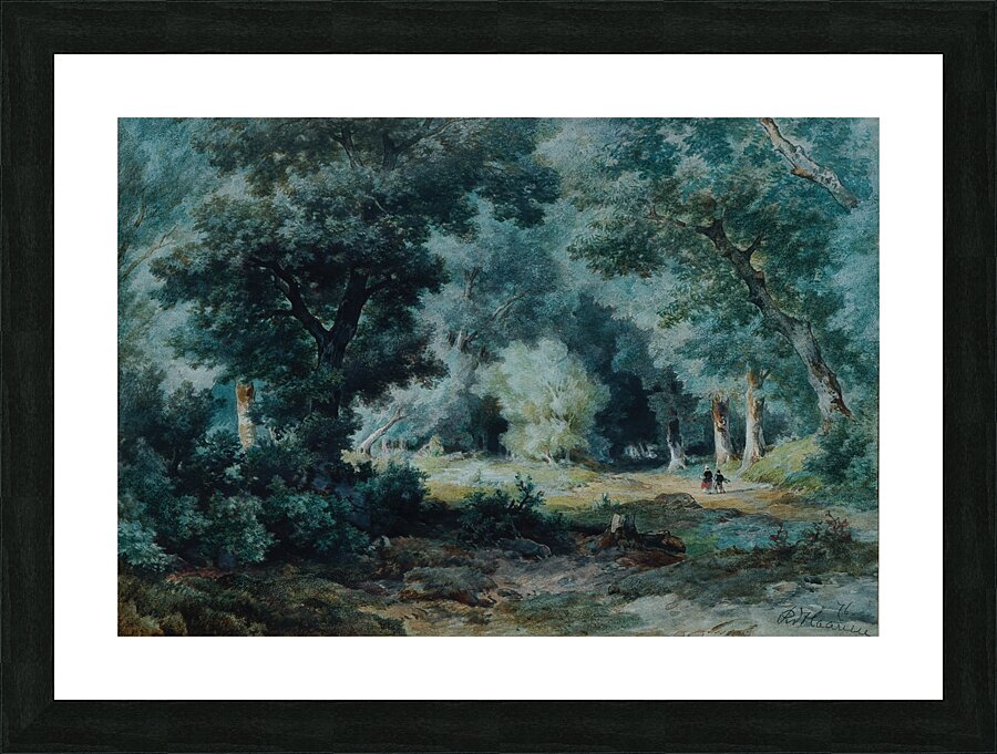 Waldinneres [1876] by Remigius Adrianus van Haanen [1812–1894] Picture Frame print