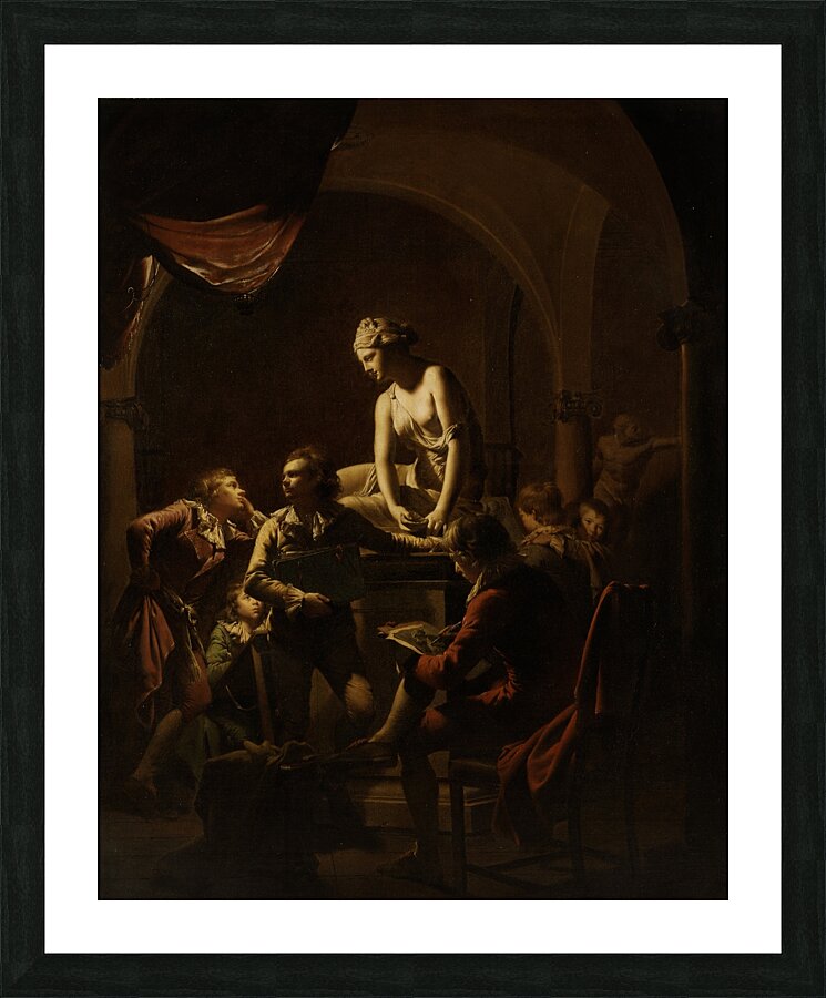 Academy By Lamplight by Joseph Wright of Derby [1734–1797] Picture Frame print