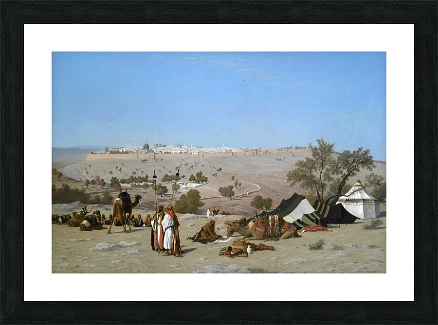 Jerusalem from the Mount of Olives [by 1880] by Charles Théodore Frère [1814–1888] Picture Frame print