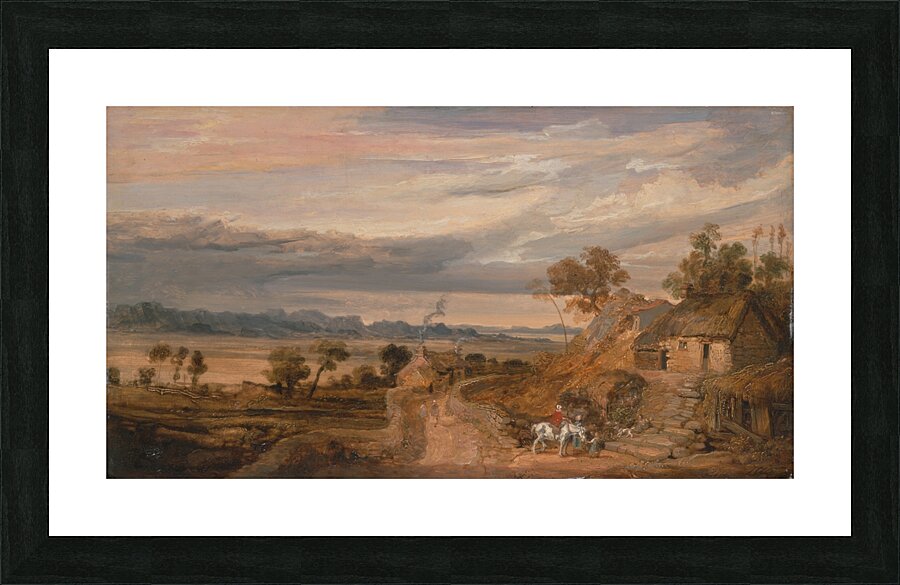 Landscape with Cottages [1802–1827] by James Ward [1769–1859] Picture Frame print