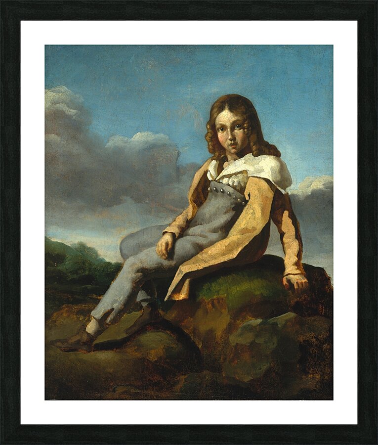Alfred Dedreux [1810–1860] as a Child [ca. 1819–20] by Théodore Géricault [1791–1824] Picture Frame print