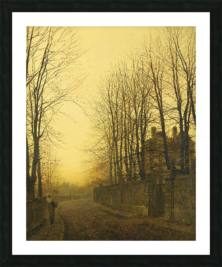 Late Autumn [1886] by John Atkinson Grimshaw [1836–1893] Picture Frame print