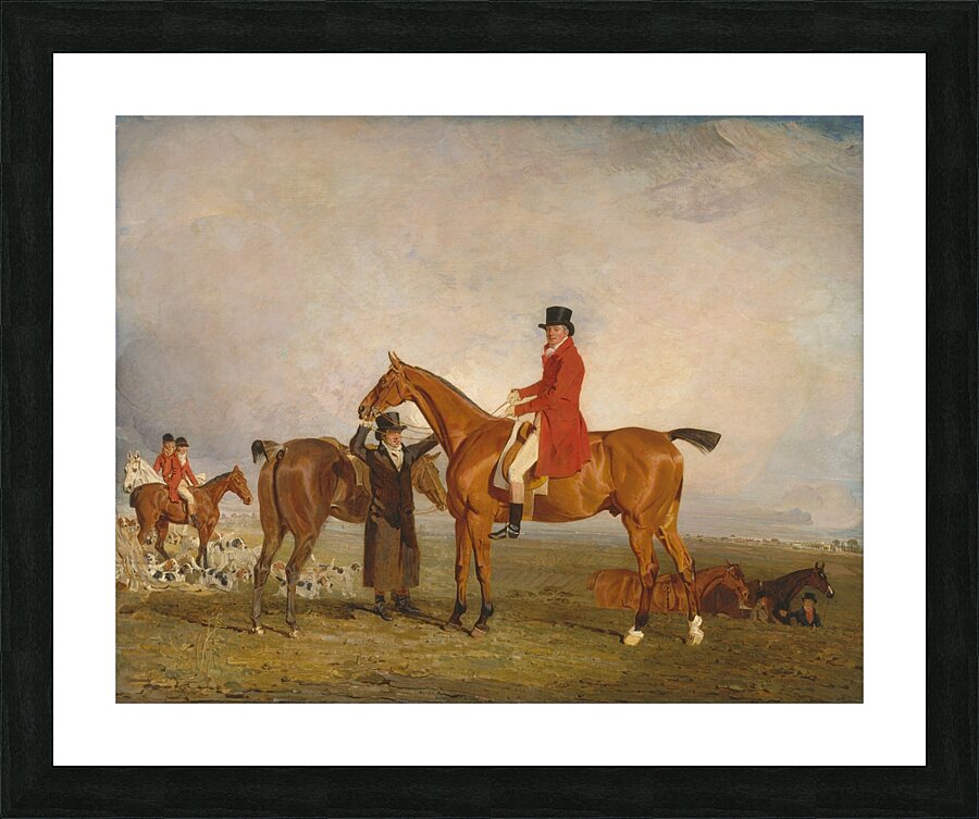 George. Marquess Of Huntly [Later 5th Duke Of Gordon]. On Tiny [1806–1807] by Benjamin Marshall [1768–1835] Picture Frame print