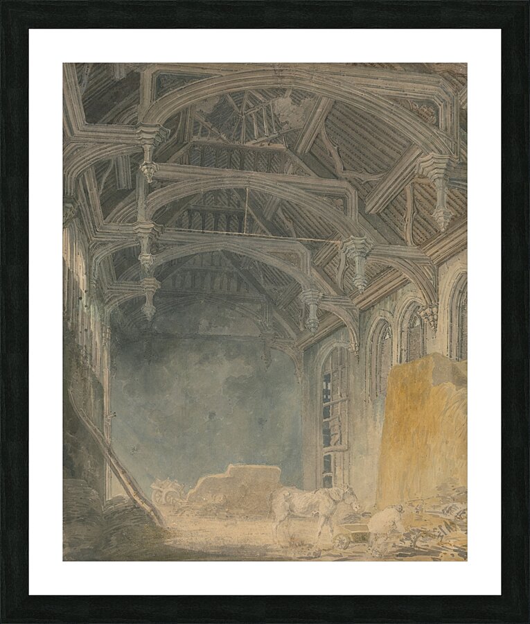 Interior of St. John’s Palace. Eltham [ca. 1793] by Joseph Mallord William Turner [1775–1851] Picture Frame print