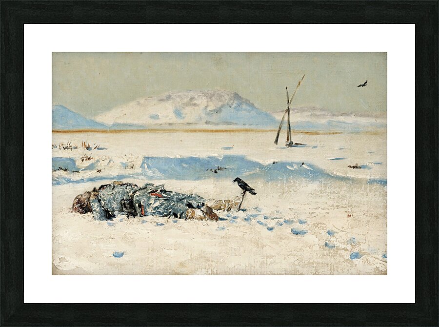 The Fallen Soldier by Vasily Vereshchagin [1842–1904] Picture Frame print