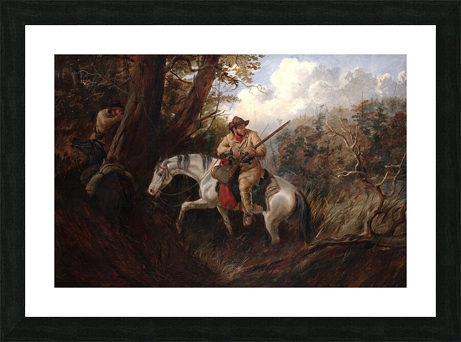 American Frontier Life [1852] by Arthur Fitzwilliam Tait [1819–1905] Picture Frame print